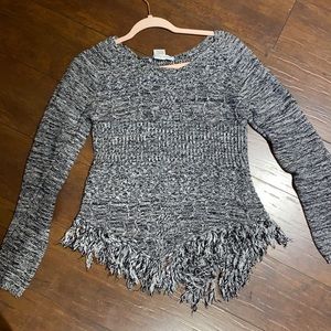 Grey tassel sweater